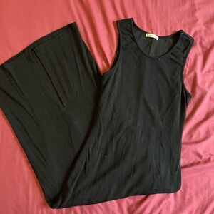 Marine Layer Black Ribbed Dress